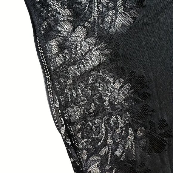 Cover Up Swimsuit Pool Black Sheer Fringe Sexy Vacation Beach Trendy Stylish Fun - Picture 5 of 5